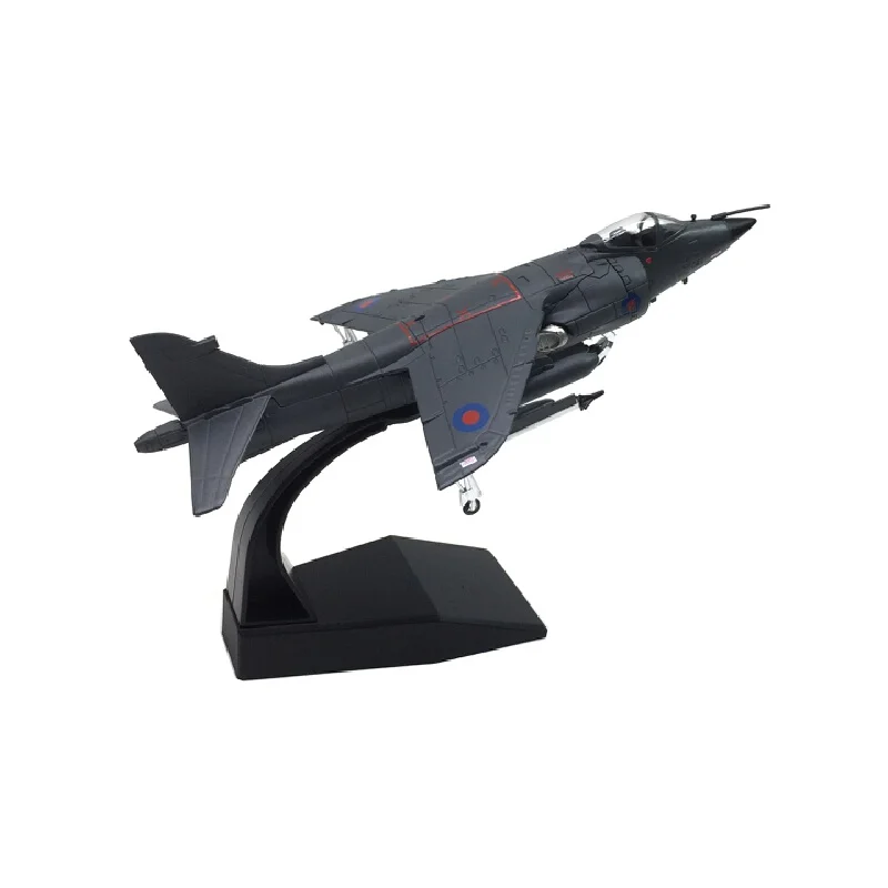 Die Cast Alloy Aircraft Model 1:72 British Harrier Jet Vertical Takeoff And Landing Fighter Simulation Model Collectible Gift