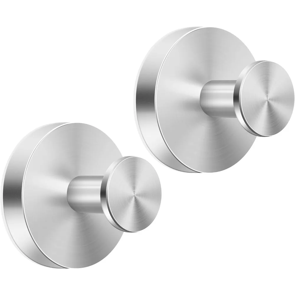 

Suction Cup Hooks for Shower, Bathroom,Glass Door, Mirror, Kitchen,Tile – Loofah, Towel, Coat, No-Drill Bath Robe Hook Holder fo