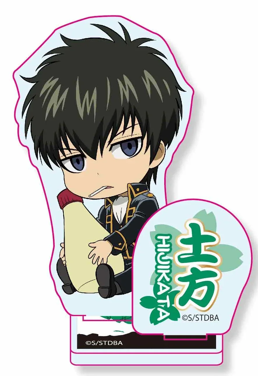Anime Sakata Gintoki Okita Sougo Kagura Shimura Shinpachi Mini Figure Doll Acrilico Stand Modello Cosplay Giocattolo per il Regalo