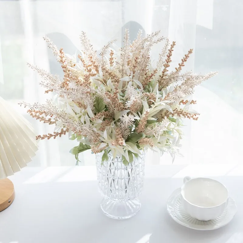 1/3 stücke Künstliche Pflanzen Lavendel Gypsophila Blumen Bouquet DIY Festival Kranz Hochzeit Hause Dekoration Fotografie Requisiten – Detail 7
