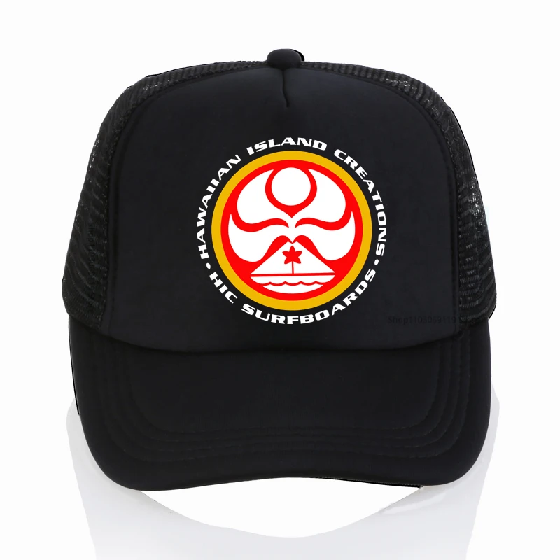 

Hawaii Island surfboards Outdoor Sports cap men women surfboards Net breathable Baseball Cap Adjustable for Men Snapback Caps