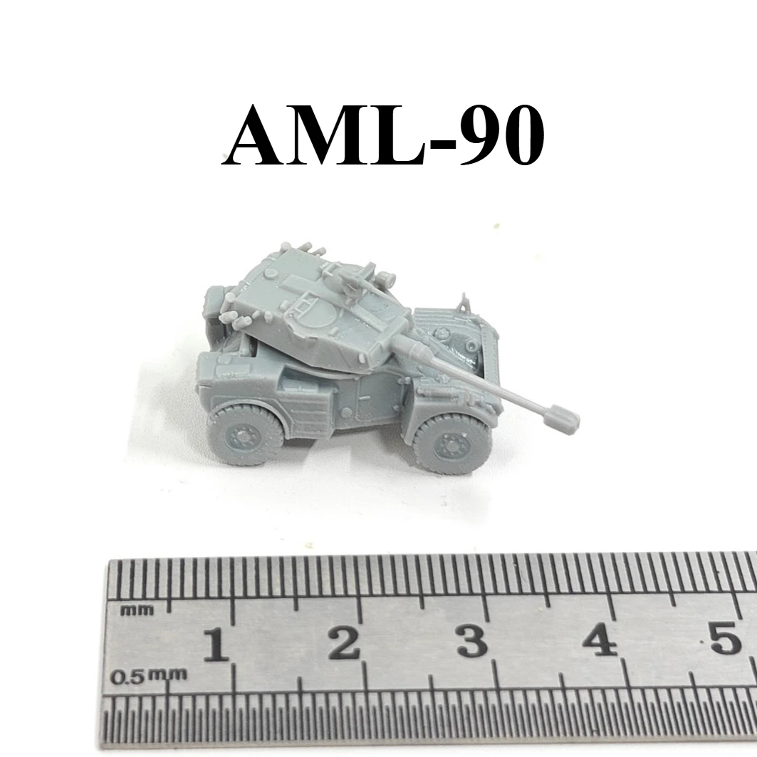 

Французский бронированный автомобиль AML-90, 3D-печать, модель мини-танка в масштабе 1/144, из смолы, под покраску