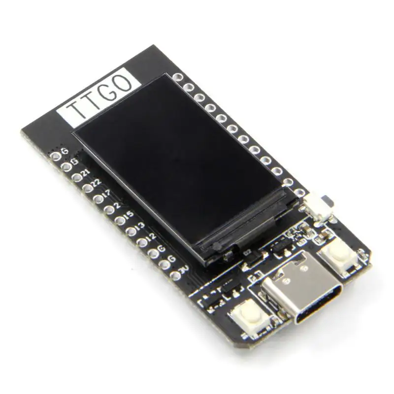 Ttgo T-display Portable Battery-powered Charging Circuit Black Consumer Electronics Lcd Development Board Low Power Consumption