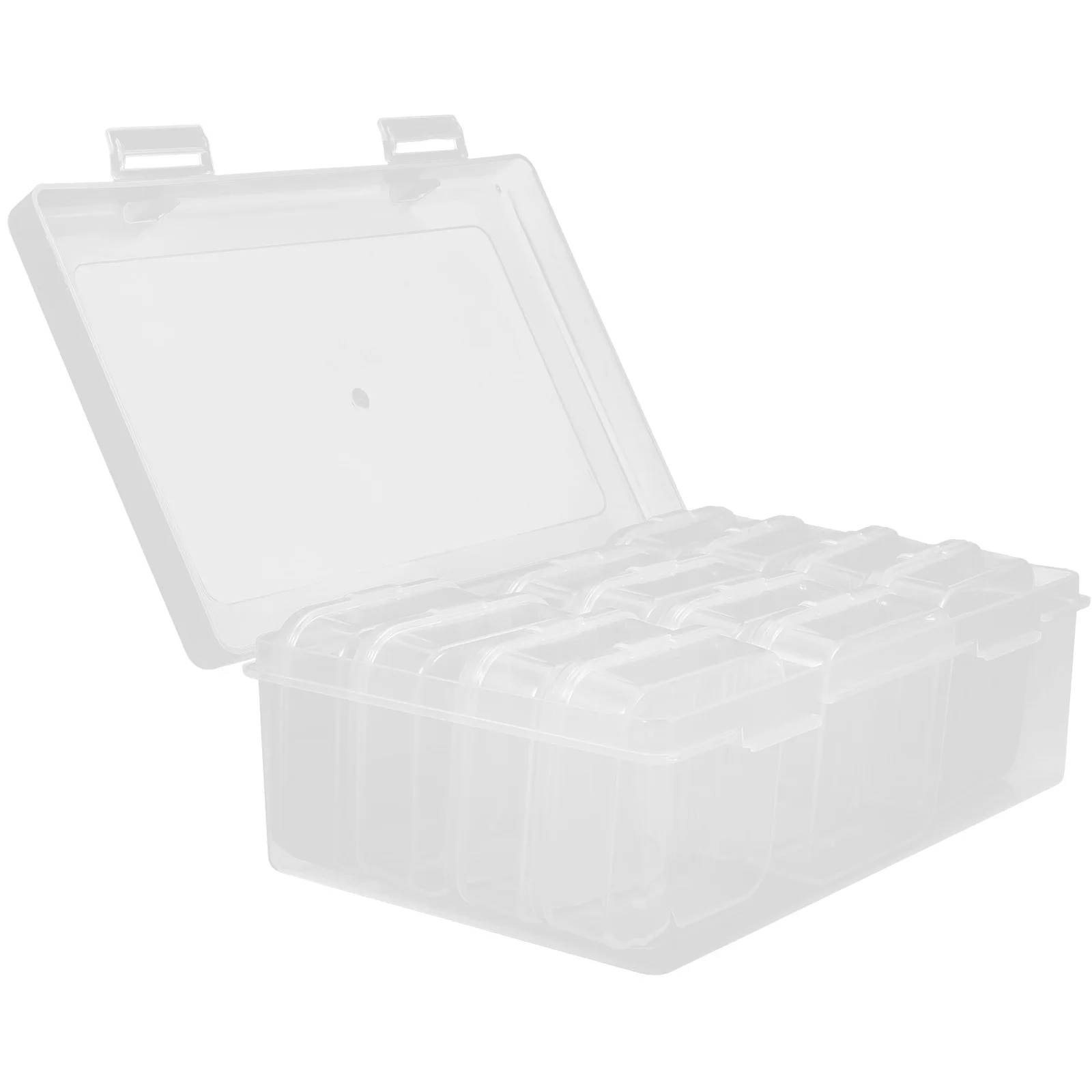 

1Set Mini Plastic Storage Box Clear Organizer for Jewelry Beads Earrings Pills Small Storage Case Small Organizer Box