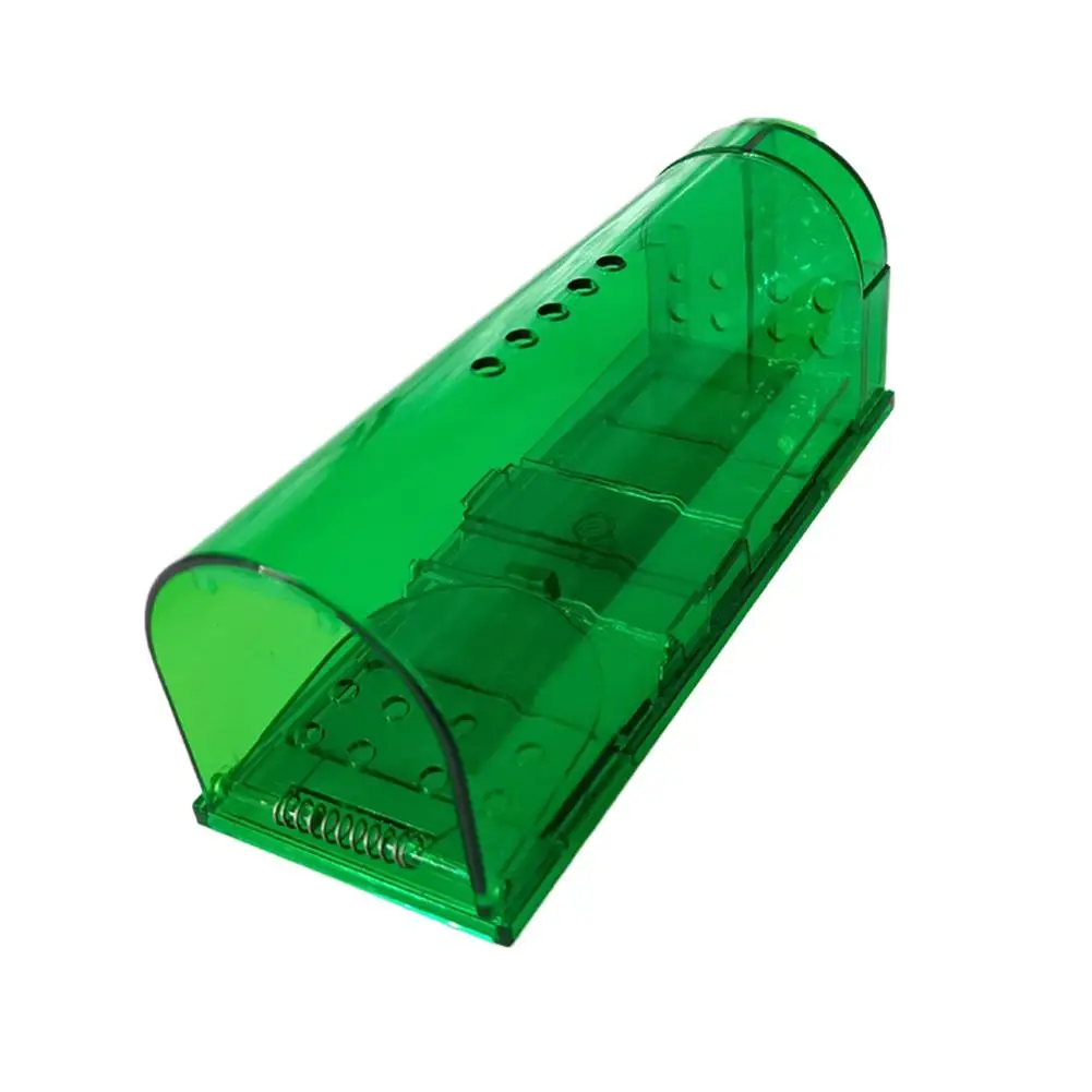 Smart Self-locking Mousetrap Safe Firm Transparent Mouse Catcher Control Cage Mice Rodent Catcher Mouse Trap No Kill Animal