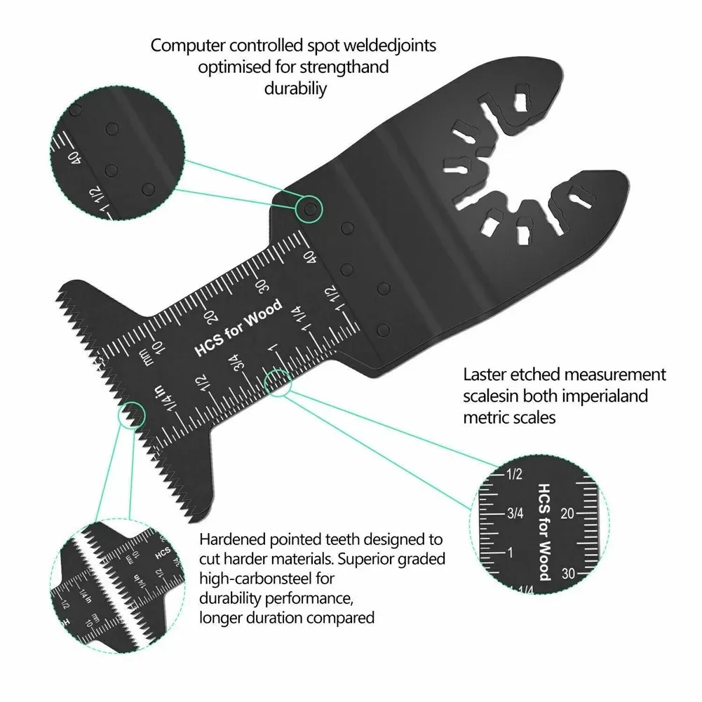 81Pcs Multifunctional Saw Blade Oscillating Quick Change Blade Metal Plaster Wood Plastic Renovation Cutting Tool Trimmer Blade