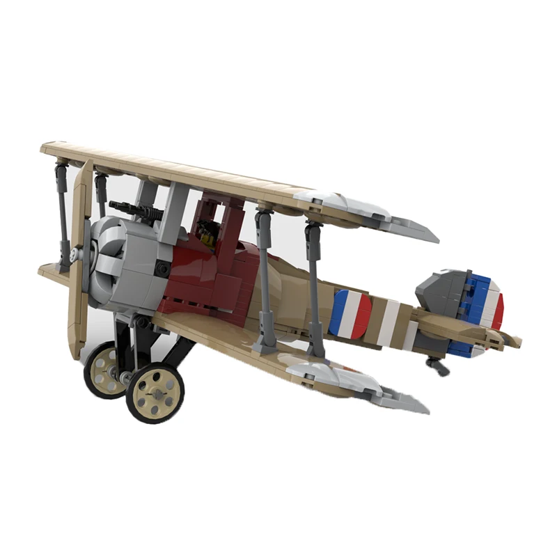 Kampfflugzeug Moc Bausteine Sopwith F1 Kamel Technologie Modulare Ziegel Modell Geschenke Weihnachten Spielzeug DIY Sets Montage!