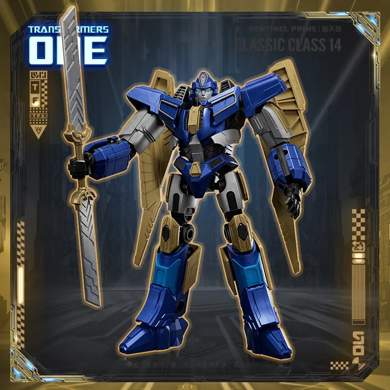 Mainan satu blok bangunan Transformer asli Sentinel Prime G1 Optimus Prime Primal Megatron Elita hadiah mainan figur Aksi