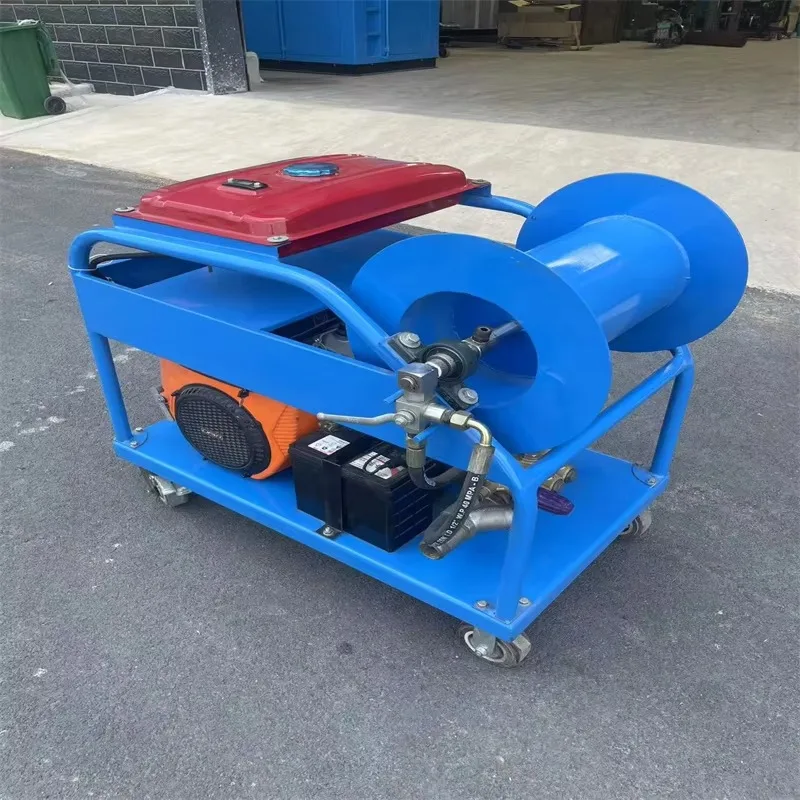 Maszyna do czyszczenia kanalizacji wysokociśnieniowa, myjka do rur kanalizacyjnych, maszyna do czyszczenia odpływów, hydrodynamiczna myjka do kanalizacji.