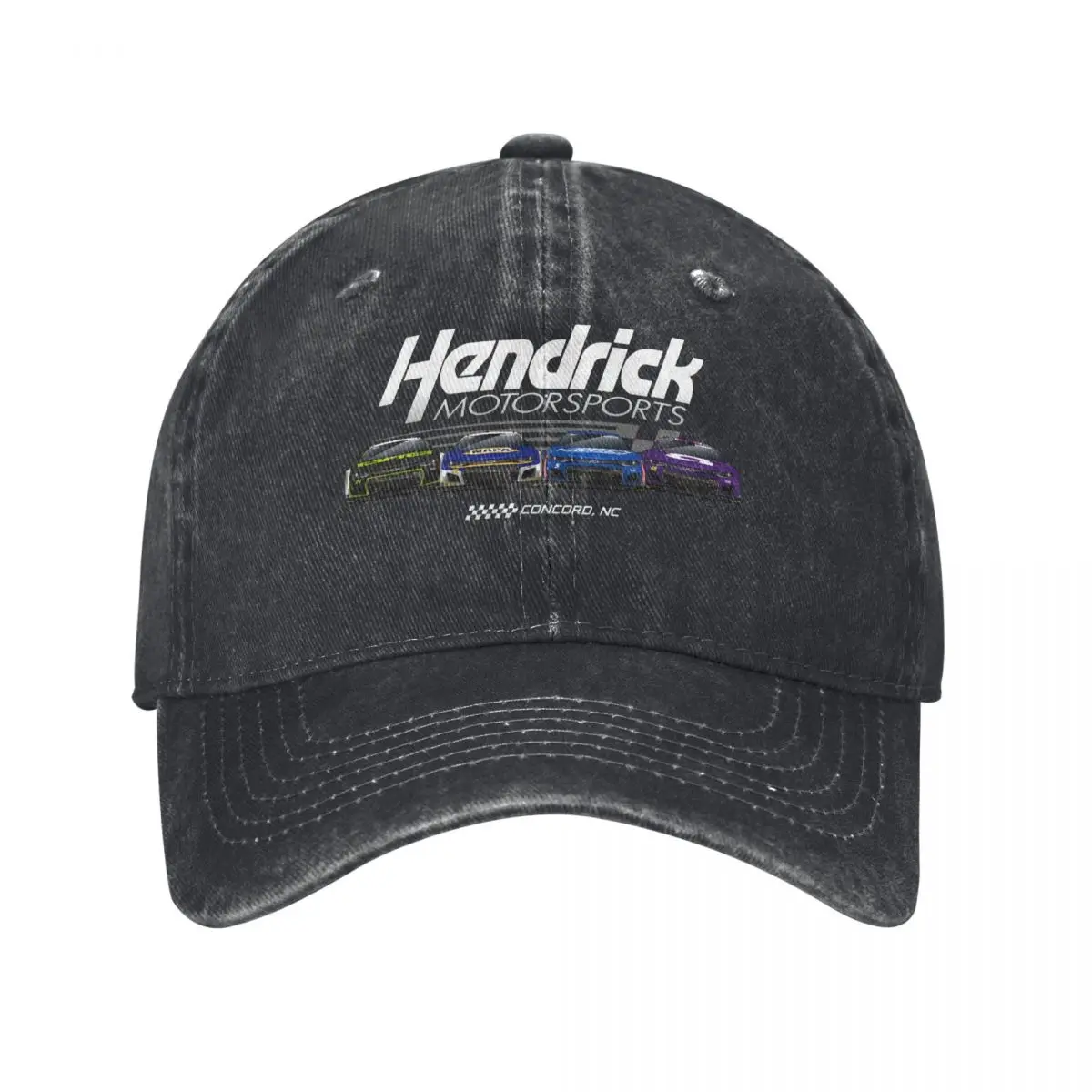 

Hendrick Motorsports, джинсовая шляпа с графикой 2023, мужские шапки для приключений на открытом воздухе, женская бейсболка