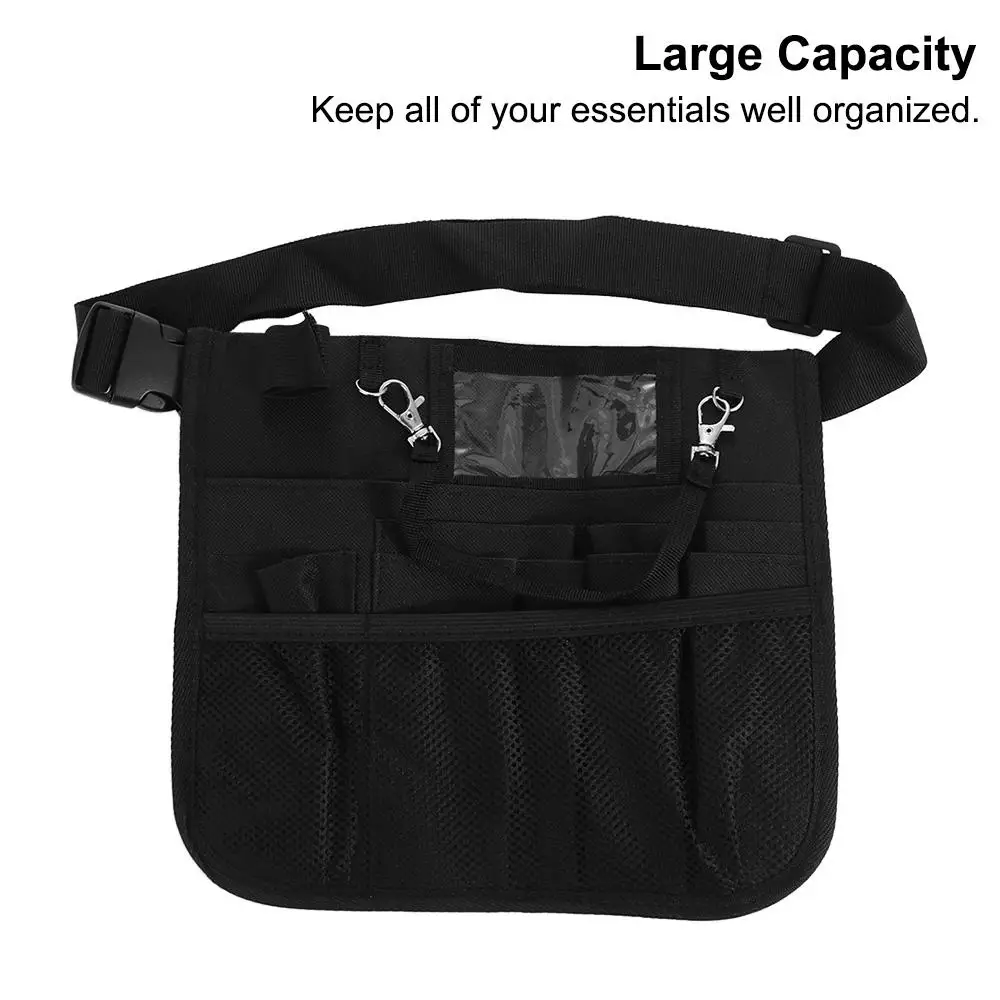 Reliable Nursing Belt Organizer Multi Compartment Oxford Cloth Waist Bag Pouch Durable Large Capacity Nursing Belt Bag