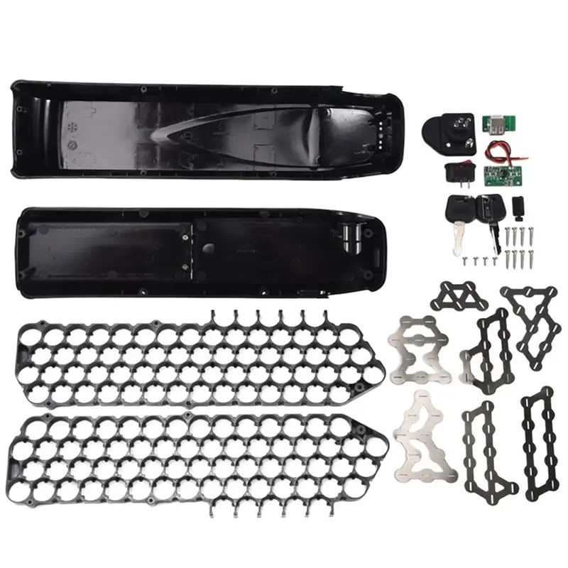 FFYY-Ebike Battery Case For 65PCS 18650 Cells Empty Box Electric Bicycle Battery Case For Hailong 1-2 SSE-077
