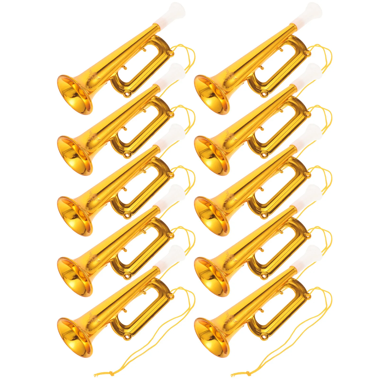 

10Pcs Cheering Tools Fun Musical Trumpets for Kids Stage Performance Concert Party Supplies Trumpet Model Children's Trumpet