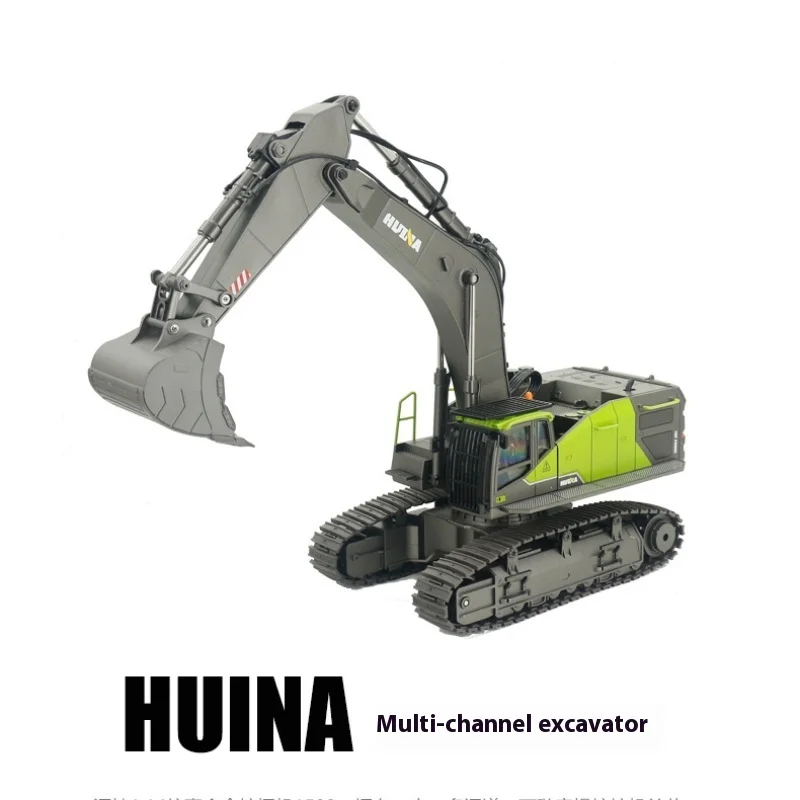 Rc Excavator Huina1593 22 Channel Dumper Truck Caterpillar Alloy 1/14 Tractor Loader 2.4gradio Controlled Car Engineering Toys