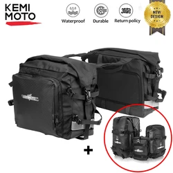 Alforja para motocicleta de 25L por bolsa lateral con bolsa interior impermeable extraíble, equipaje de moto de viaje para BMW, YAMAHA, Honda