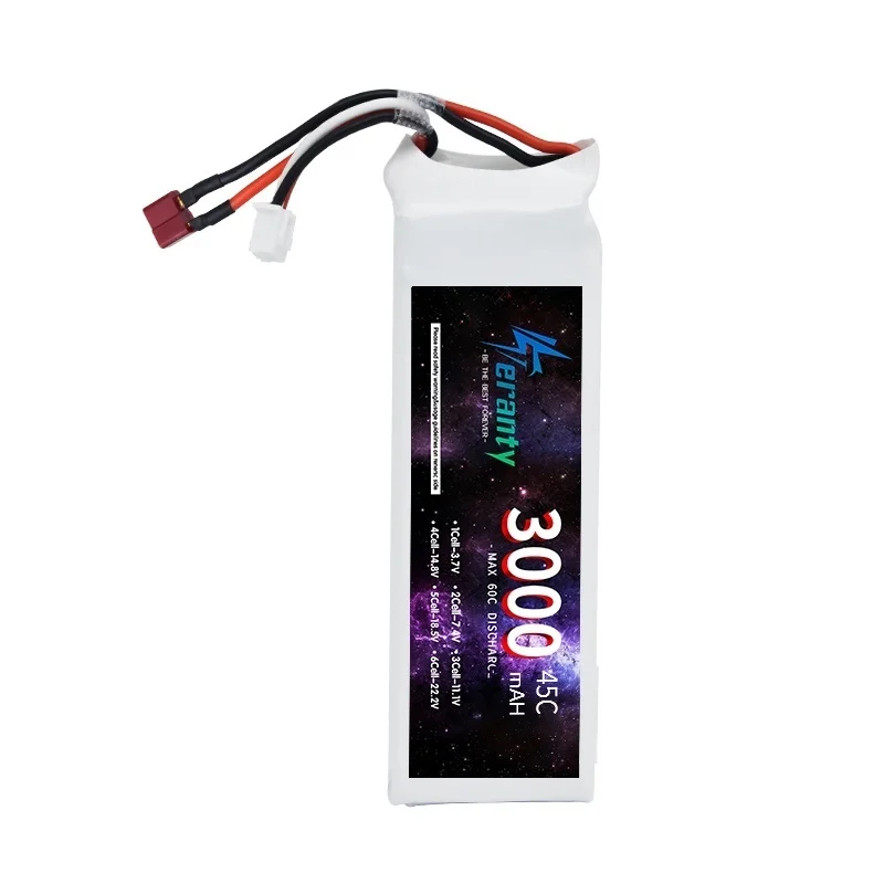 TERANTY 2S Lipo Batterij 7.4V 1500/2200/2700/3000/3300/4200/5200/6000/6800/7800/8800/10400mAh Voor RC Model Speelgoed Vliegtuigen Boot Auto