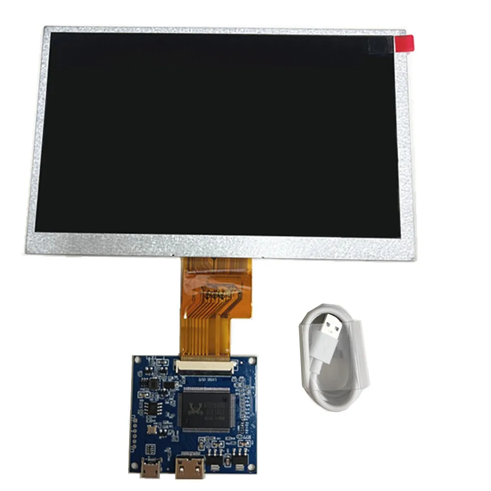 

7 Inch LCD Screen display Portable HDMI Monitor Driver Board Mini HDMI-Compatible for LattePanda/Raspberry Pi 5/Banana Pi/PC