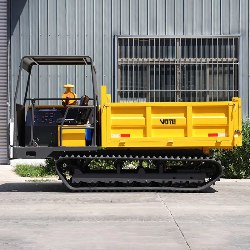 Alta calidad China Dumper Mini 4x4 Oil Palm Farm Transporter Mini Dumper 1 tonelada 2 toneladas portador sobre orugas con oruga CE