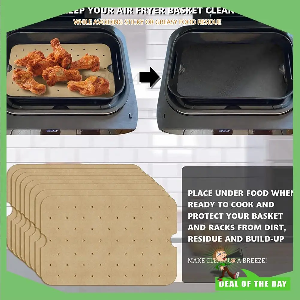 -ABPO Acessórios para fritadeira de ar de 150 peças para Ninja Foodi Smart XL, forros de papel pergaminho para fritadeira de ar para Ninja FG551 (BG500A)