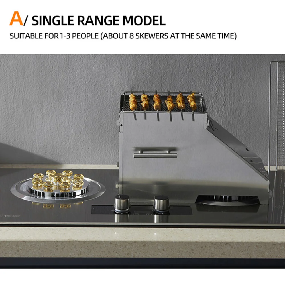 موقد غاز منزلي 2025، موقد شواء، موقد شواء داخلي بدون دخان، من الفولاذ المقاوم للصدأ قابل للفصل