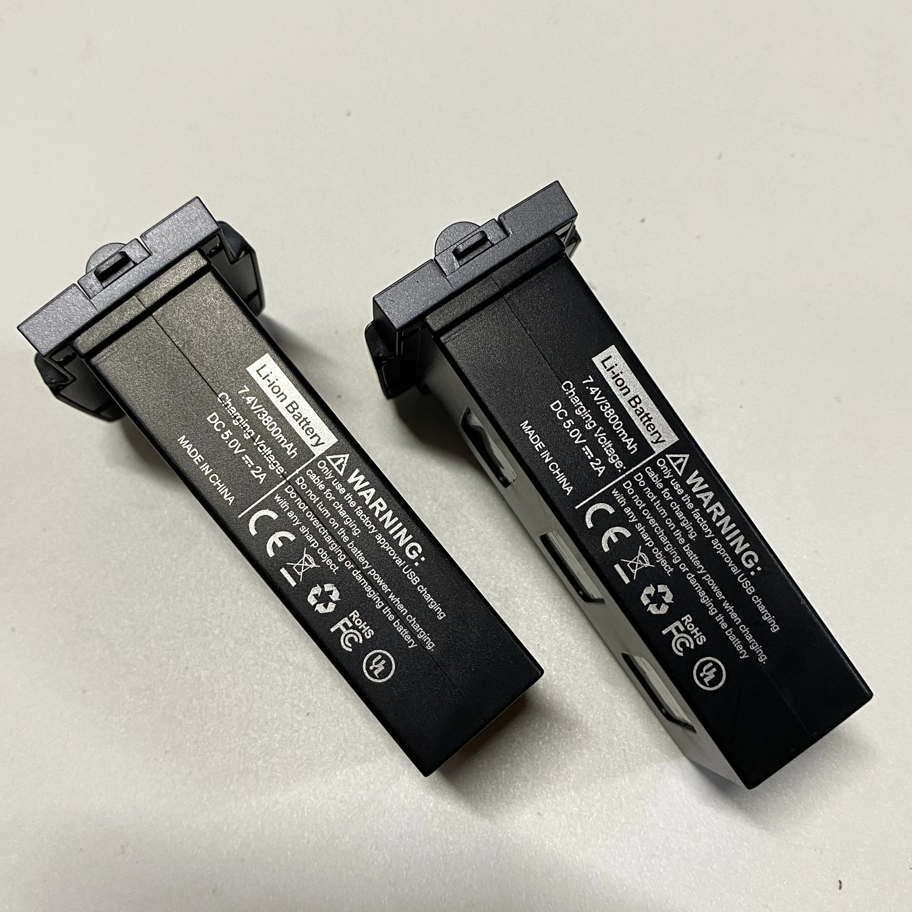 2PCS Battery Spare Part 7.4V 3800mAh Lipo Battery Part RG106 Pro MAX Dual Drone RC Quadcopter Battery Accessory Black/Orange