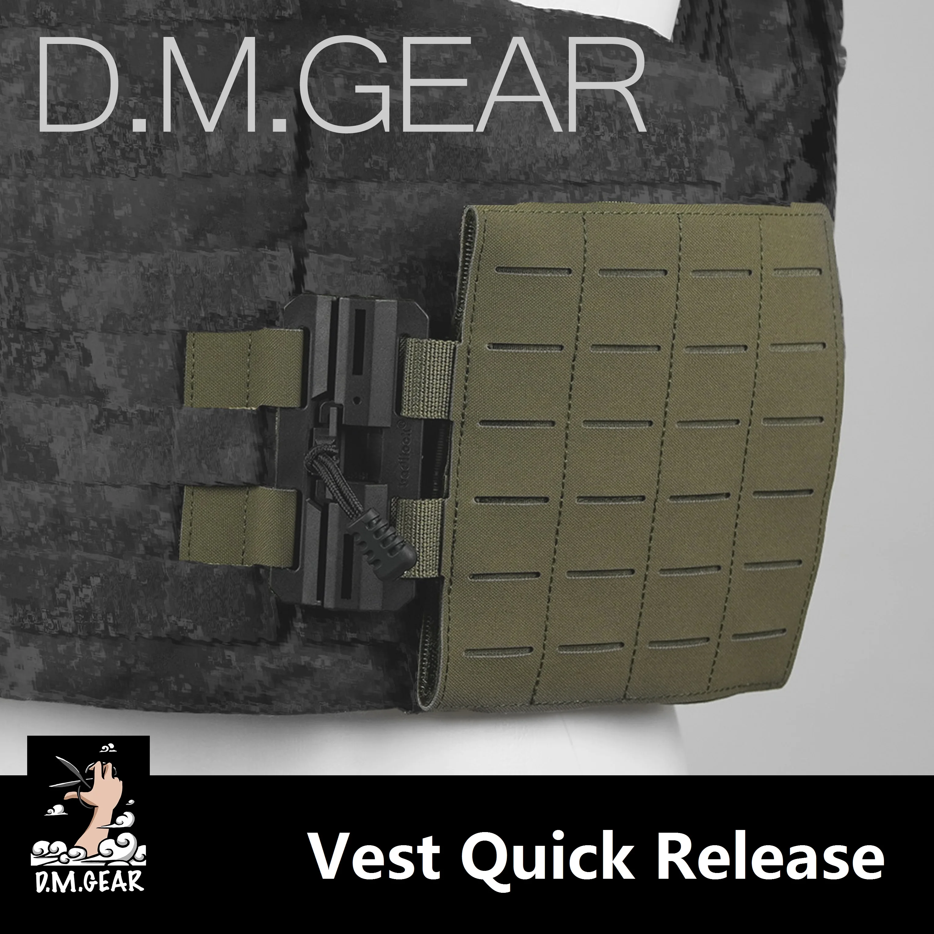 

DMgear Тактическая быстросъемная пряжка для жилета Прочная быстросъемная система Комплект для аксессуаров для жилета