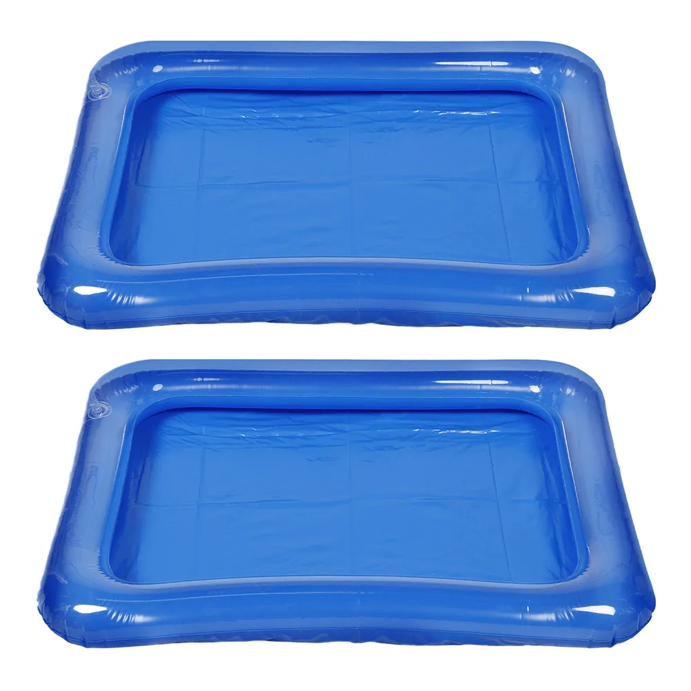 

2Pcs Mini Pool for Vibrant Realistic Design Easy Inflate Deflate Portable Summer Playset Dollhouse Garden Sand