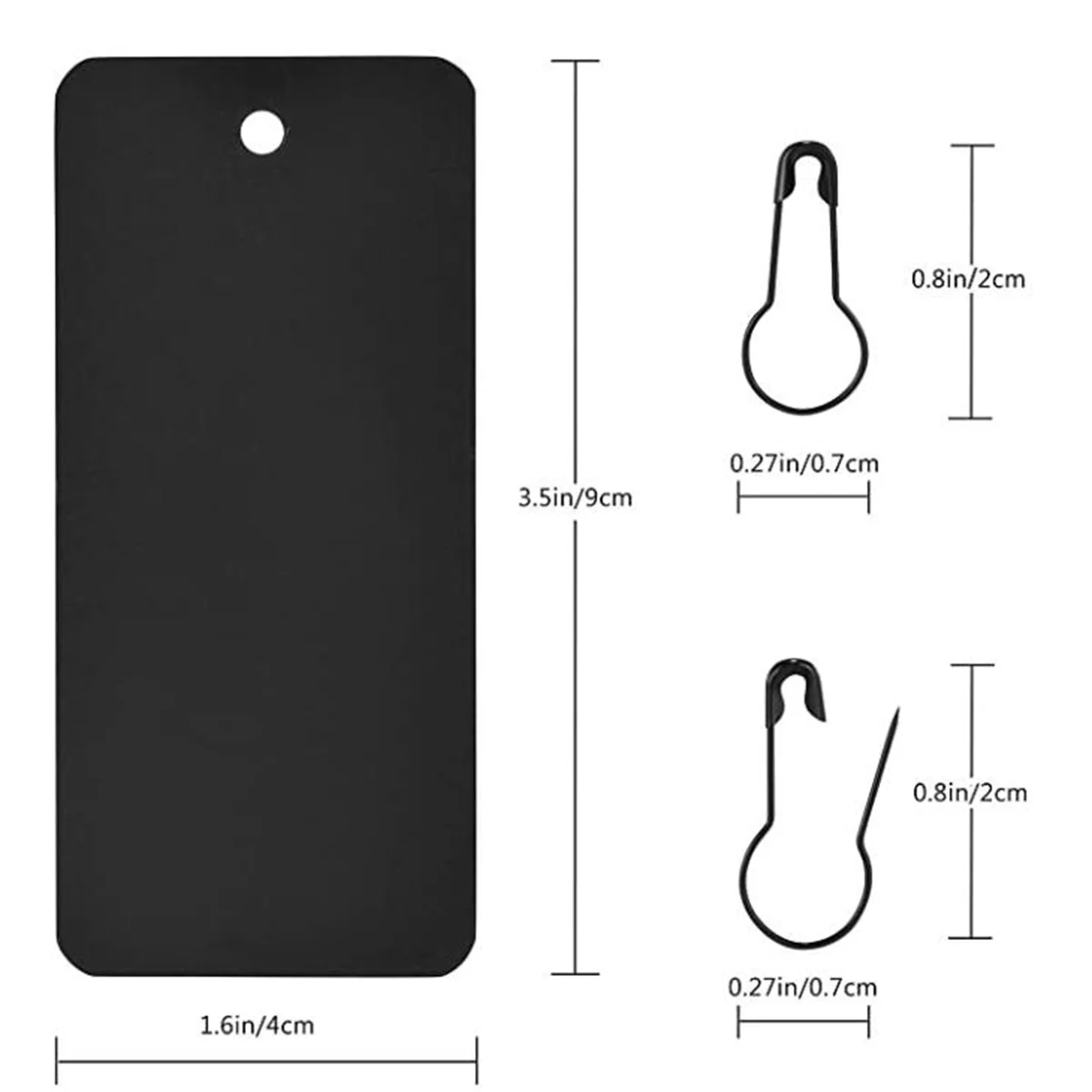 200 etichette appese in PVC zucca per vestiti porta documenti merce