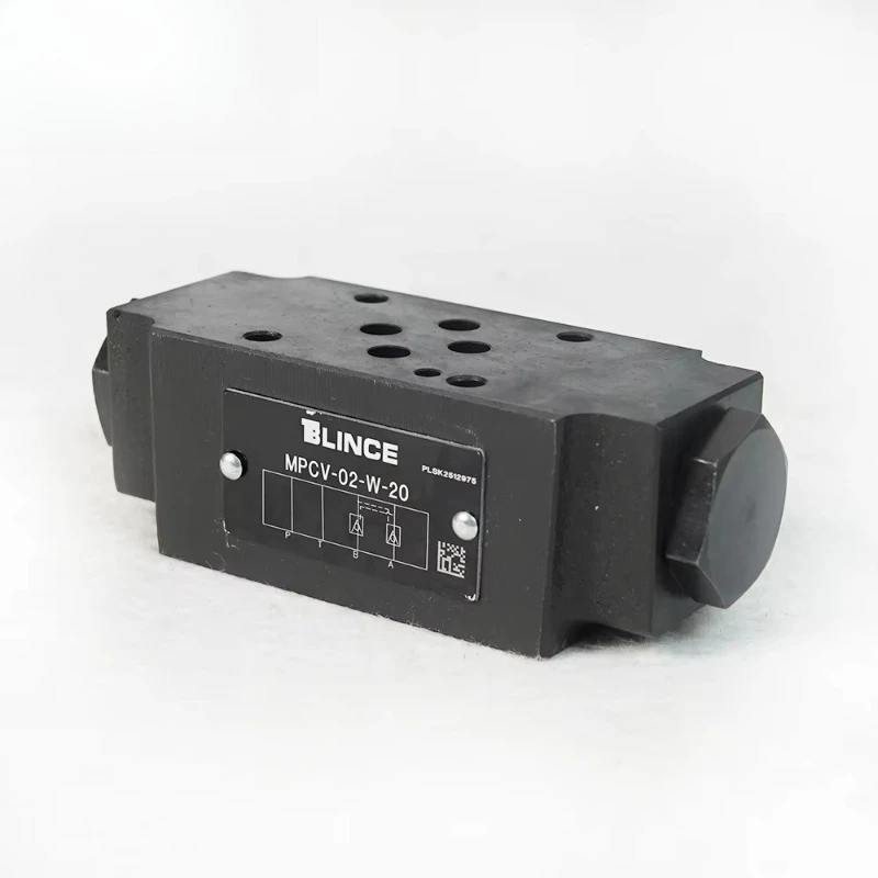 MPCV-02W 02A 02B 03W Pilot Operated Modular Check Valve Stack Installation One Way Hydraulic Pressure Valve For Yuken Equipmen