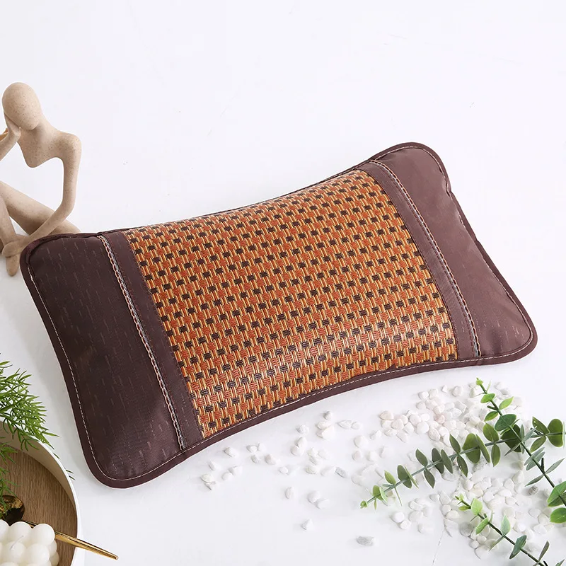 

Summer Cool Pillow Bamboo Adult Double-sided Cool Mat Pillow Rattan Pillow