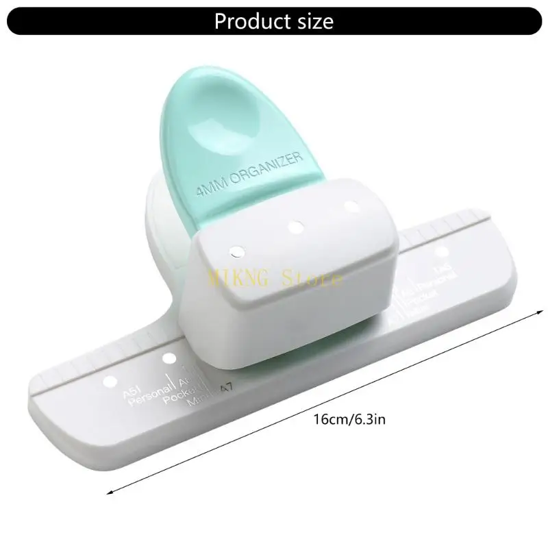 3 отверстия бумаги 4mm Horles Ручной перфунер из листового бумаги Poop Pupper для планировщиков документирует школьные