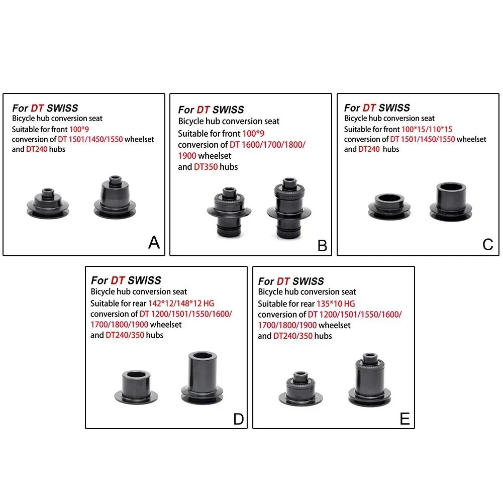 1 Pair Hub Conversion Kit Adapter For DT SWISS Bicycle Components240/350/370/X1501/1600/1700/1800/1900 Hub Wheel Conversion Seat