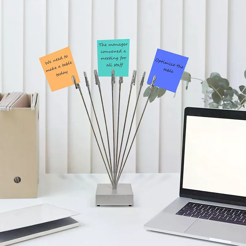 Photo Cube Base, 8-Branch Money Trees Gift Card Holder With Clips, Picture Stand For Christmas, Wedding, Greeting, Birthday - view 4