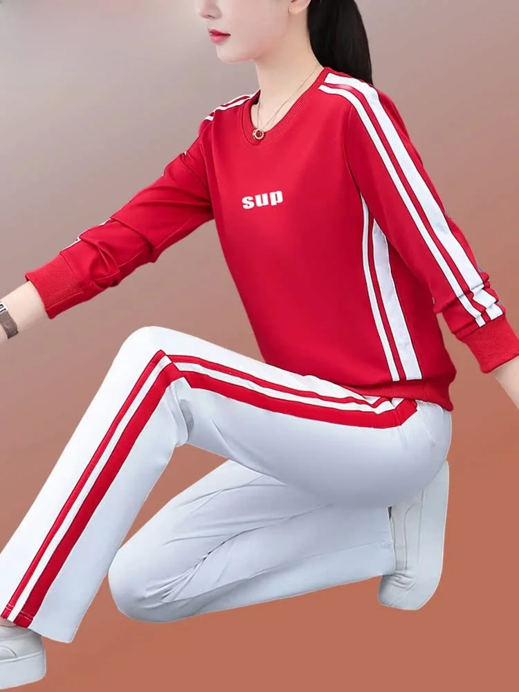 TUCANO Woodpecker Square Dance Fitness Clothes Long Sleeve Sportswear Ghost Step Dance Set Women's Casual Sportswear