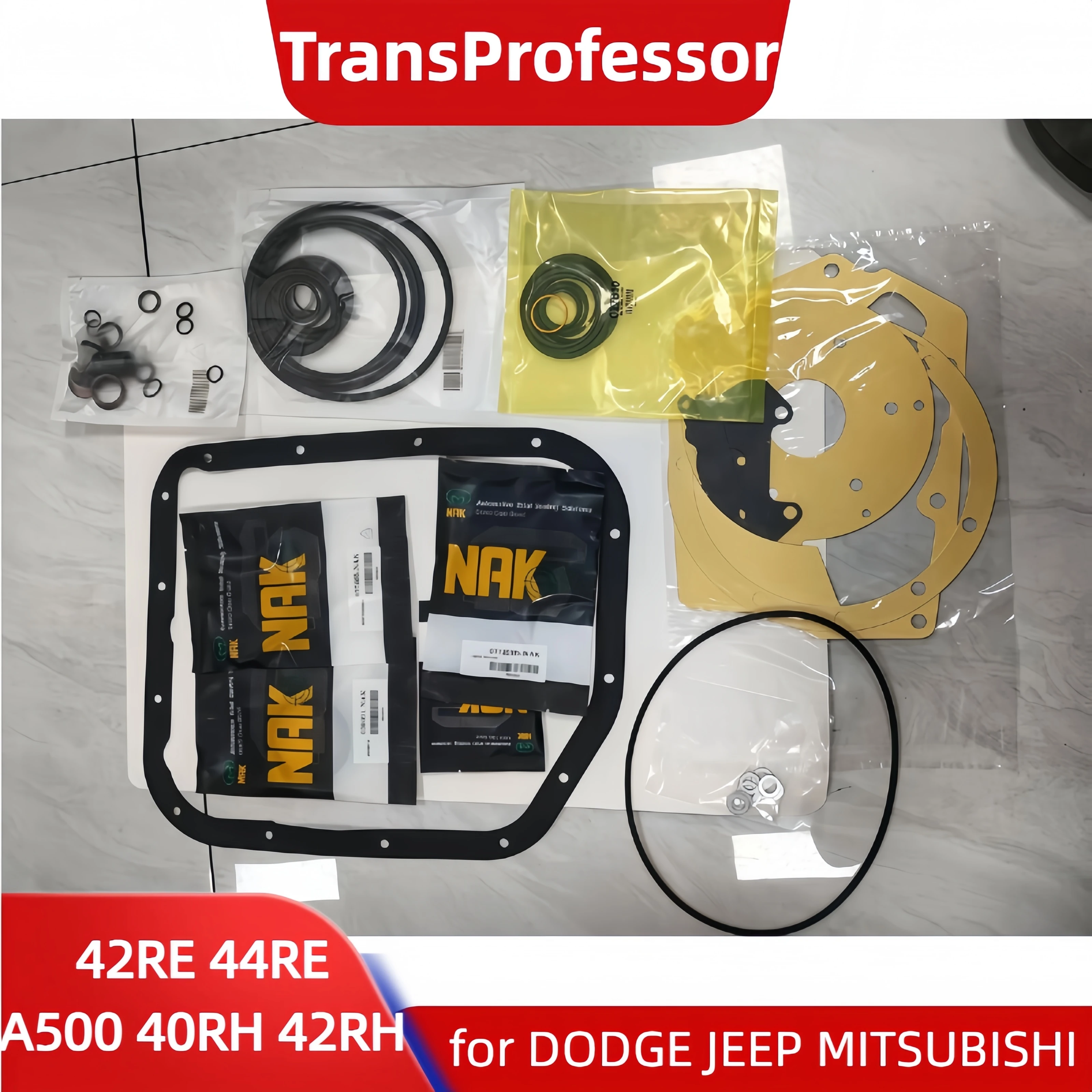 

A500 42RE 44RE Auto Transmission Overhaul Repair Kit for DODGE JEEP MITSUBISHI Taiwan NAK OHK Oil Seals Gaskets 40RH 42RH