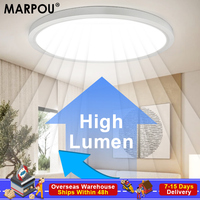 MARPOU LED Ceiling Lamp High Lumen Ultra-Thin Modern Ceiling Chandelier 50Cm DIP Key Ceiling Light For Study Bedroom Living Room