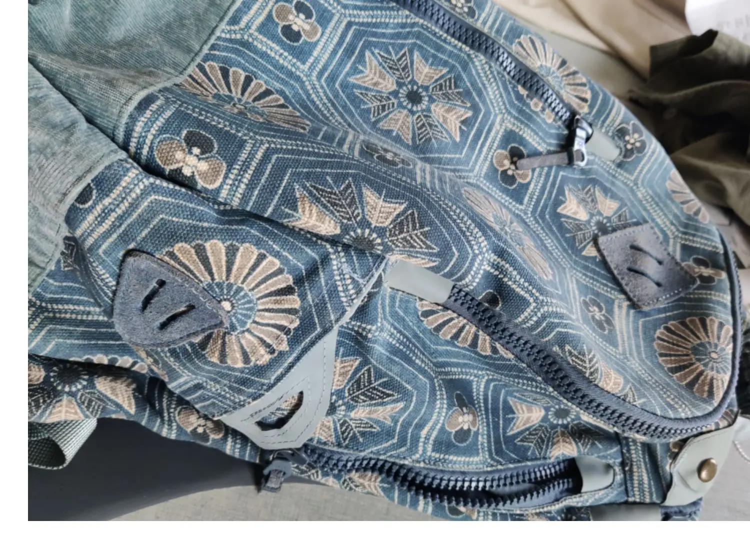 VISVIM 12AW FLORAL BANDANA GREEN ICT KERCHIEF KOFU SANJURO BRIGADIER VIRGIL BANDANA