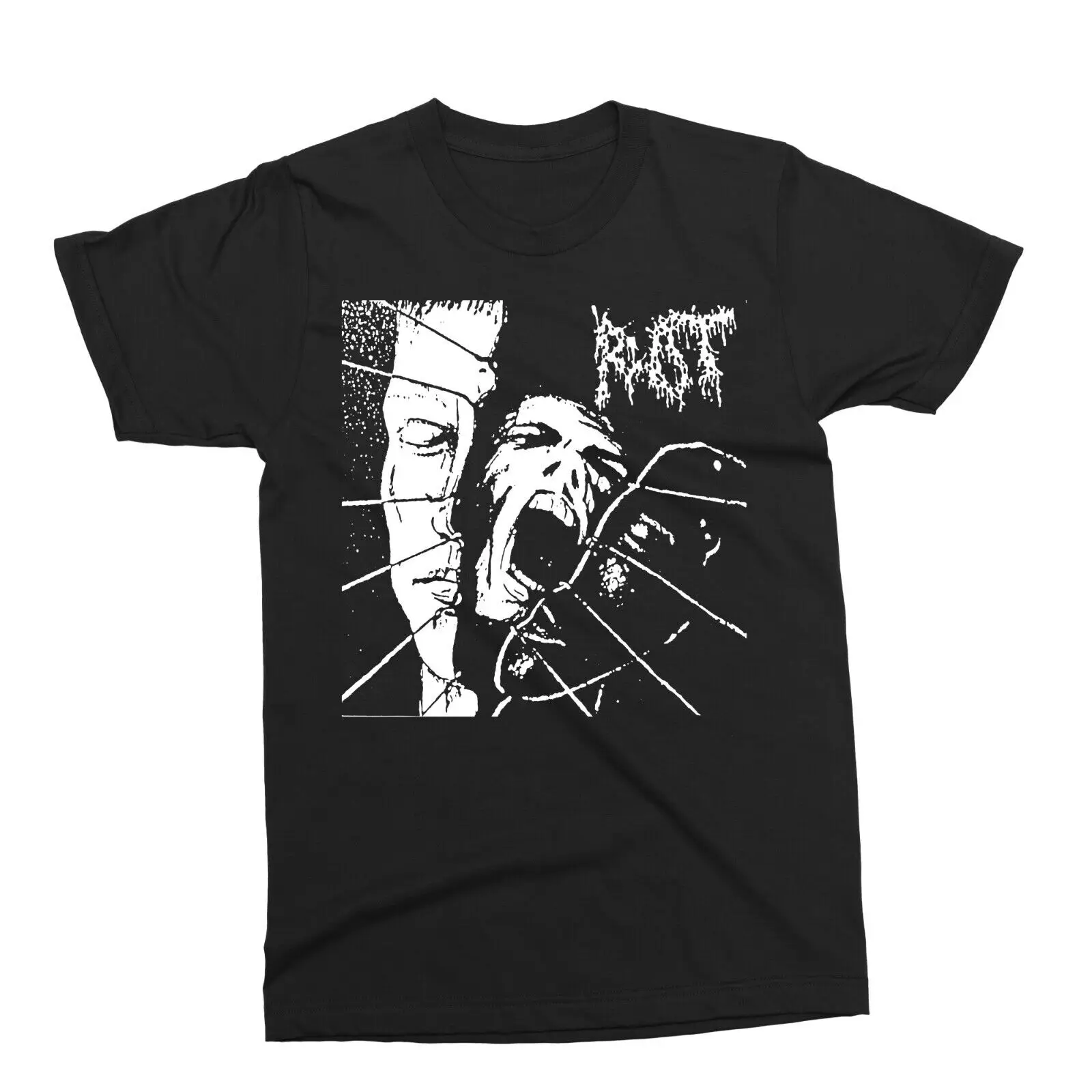 Rot-Gesicht T-Shirt-Grind core, Brasilien, Punk, Agathokles, hc, Grind, alt, Thrash, Kruste