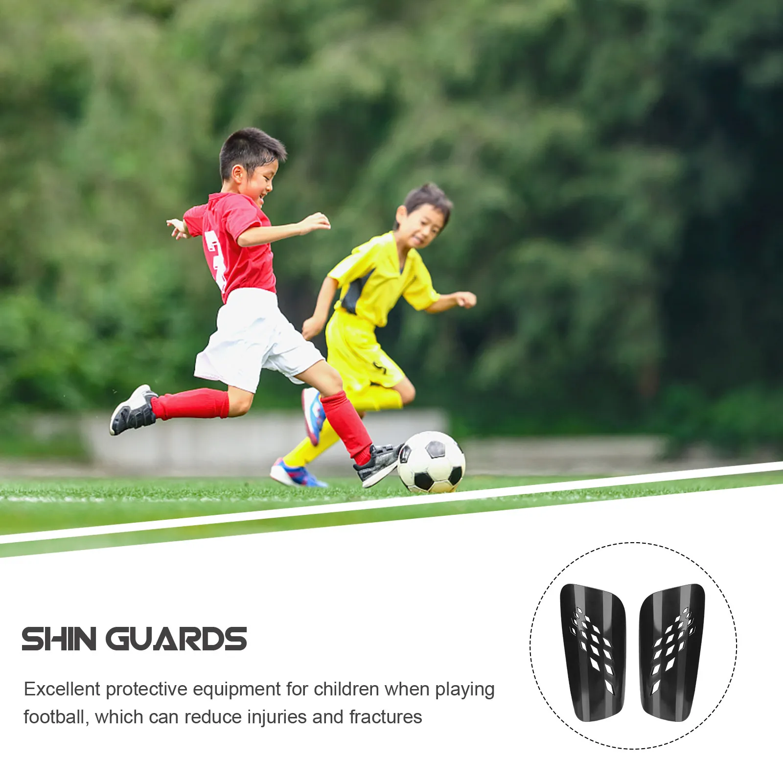 2 Pairs Soccer Shin Guards Calf Protector Sports Pads Stocking Football Leggings Durable EVA Breathable Design