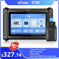 XTOOL D7W Bluetooth Diagnostic Tool All System Automotive Scanner Bi-Directional Control ECU Online Code Built in CAN FD DOIP