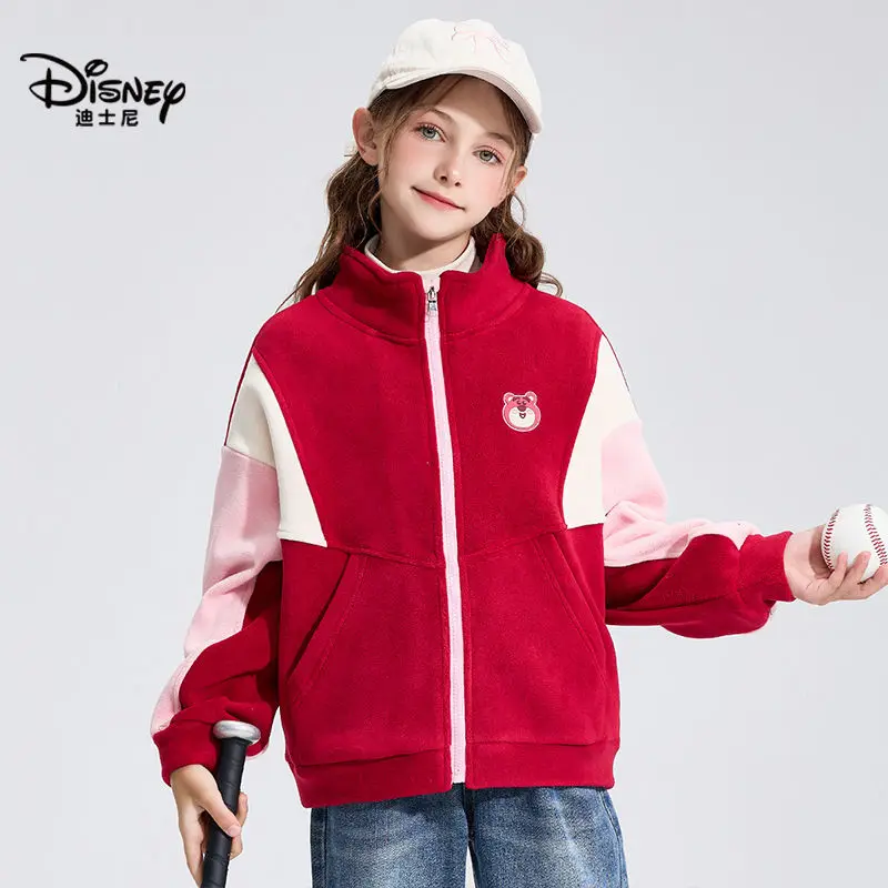 New Disney Lotso cute children's comfortable, soft and versatile winter thickened and warm double-sided velvet cotton jacket