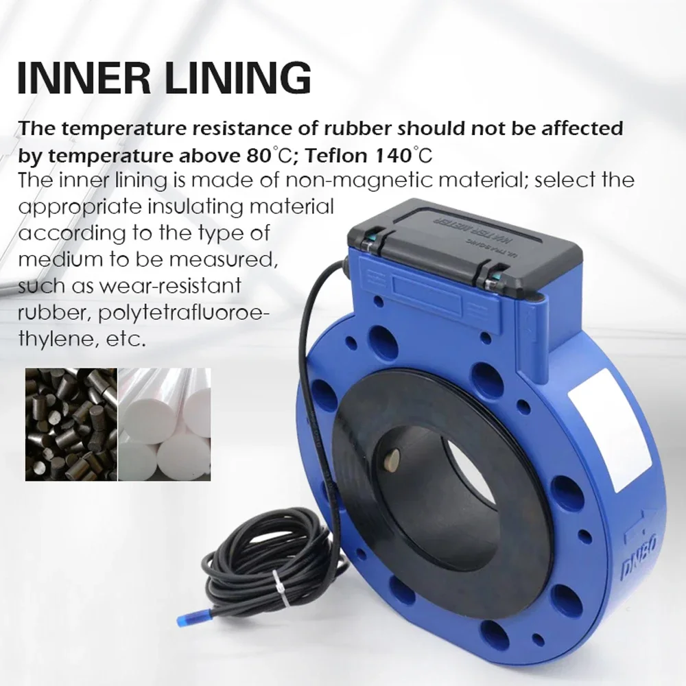 Customizable Clamp On Ultrasonic Water Meter DN50 DN65 DN80 DN100 IP68 Protection for Liquid Flow Measurement Laboratory