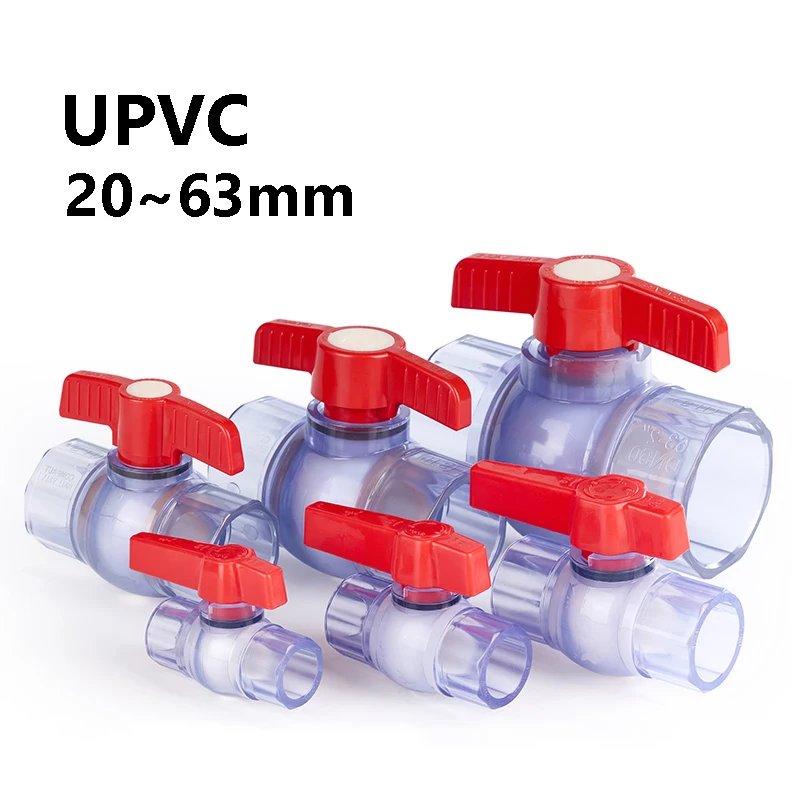 

Прозрачный соединитель для труб из ПВХ, шаровой кран, прямые способы, соединение, фитинги для орошения сада, переключатель для аквариума, водяной клапан