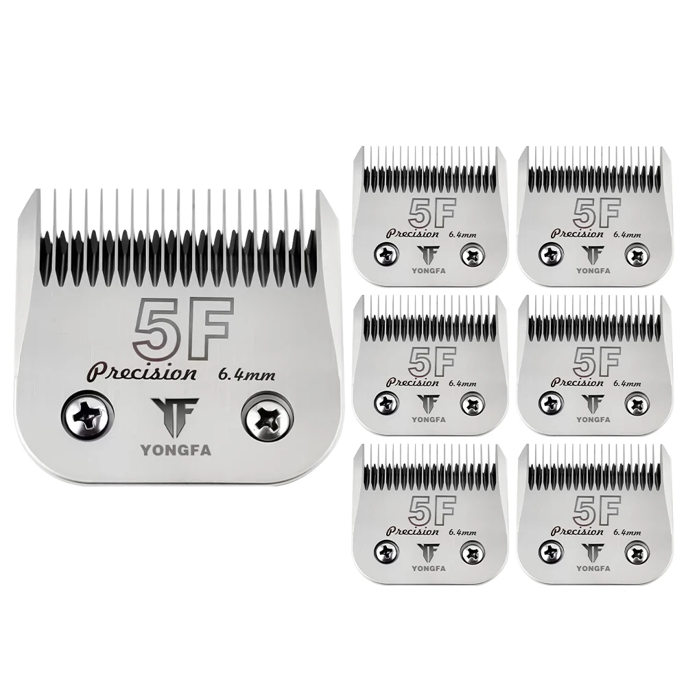 

Pet Products 7-Pack Good Quality Pet Grooming 5f 6.4mm Blade A5 Pet Clipper Blades For Dog