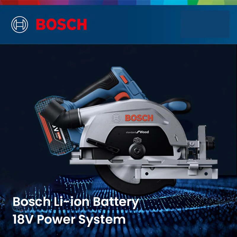 Bosch BS-GKS Cordless Electric Circular Saw 5000rpm Brushless Motor Tilt/Vertical Cuting Machine Portable Metal Wood Cutting Saw