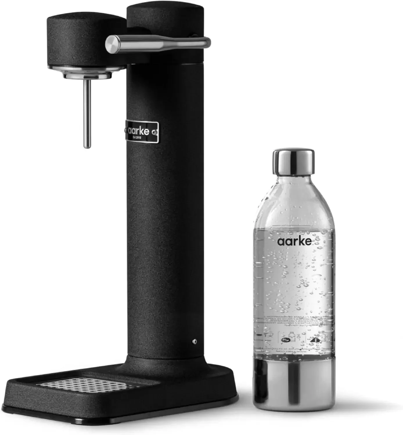 aarke - Carbonator III Premium Carbonator-Sparkling & Seltzer Water Maker-Soda Maker with PET Bottle (Matte Black)