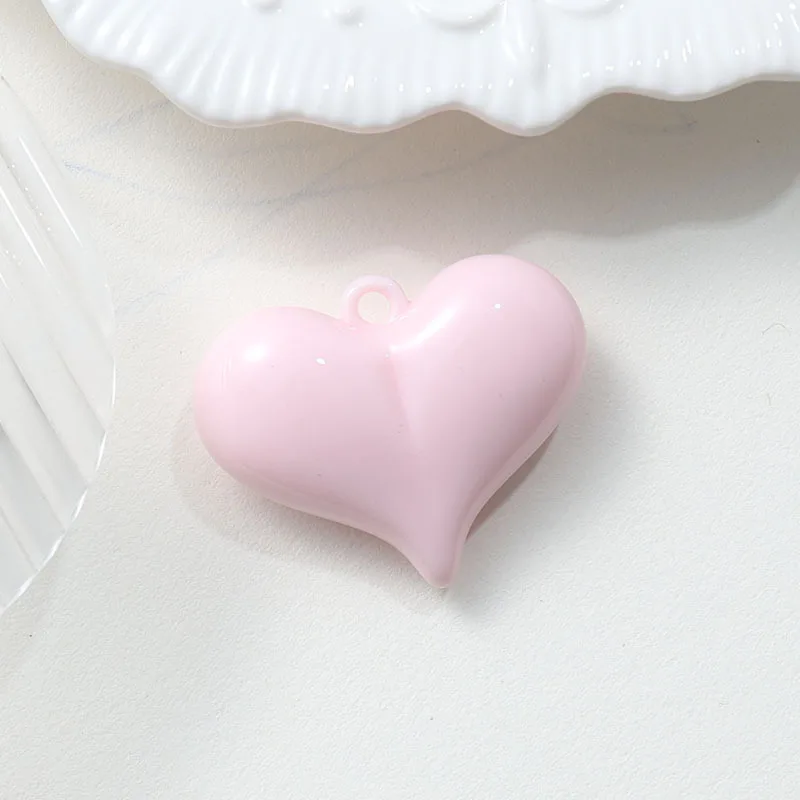 5pcs Handmade DIY Bead Findings & Components, Heart Shape