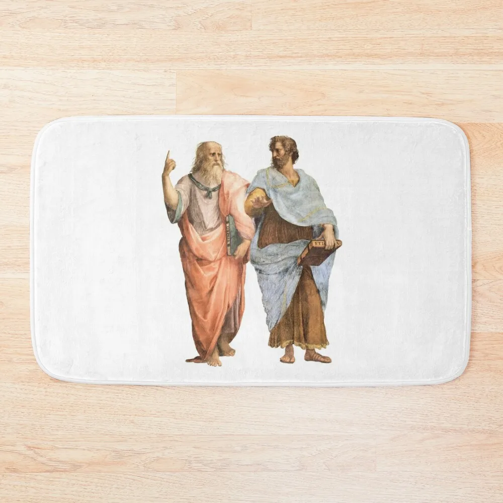 

Plato and Aristotle Bath Mat Bathroom Items Bathroom Carpets DoorEntrance Door Bath Rugs Mat