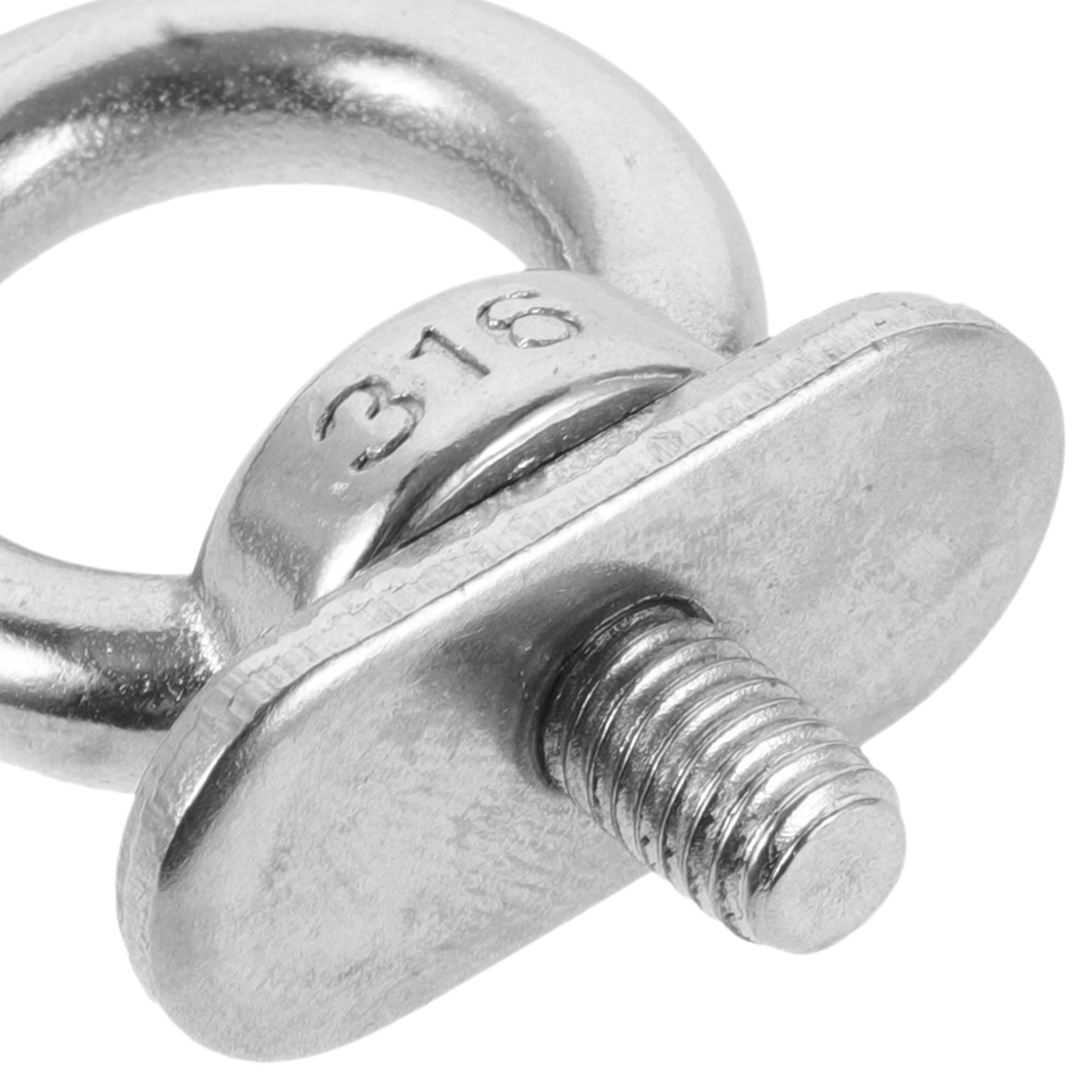 

Stainless Steel Track Mount Eye Bolts Smooth Sliding For Kayak Accessories Rail Mounting Outdoor Use Durable Easy Install