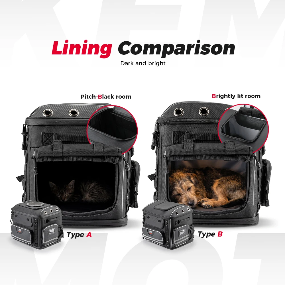 Motorcycle Pet Carrier Bag Dog Cat Bag for Street Glide Road King Electra Glide Passenger Seat Luggage Rack Touring Trike Models